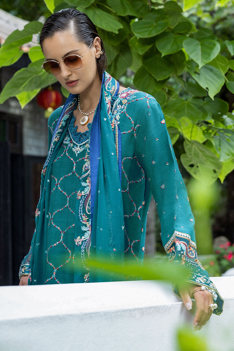 Mushq | Nuvera Raw Silk | Valene - Ladies Clothes - Maria Faisal