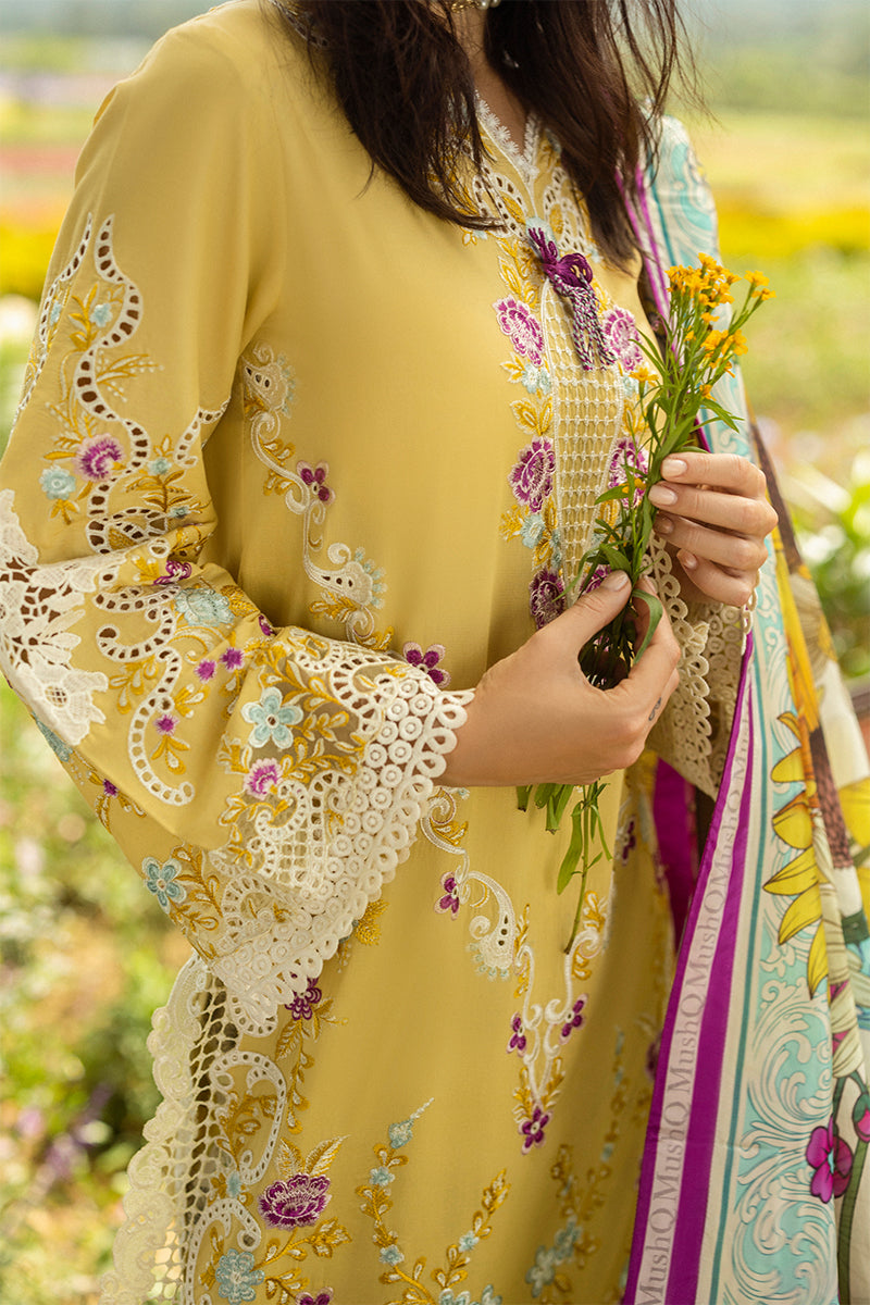 Mushq | Secret Garden Hemline 25 | Faded Sunflower by Maria Faisal - Registered Vendor of : Mushq - type : Ladies Clothes - 100% original wedding dresses