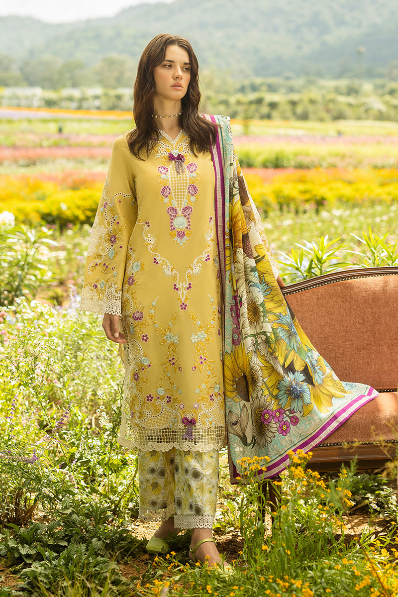 Mushq | Secret Garden Hemline 25 | Faded Sunflower by Maria Faisal - Registered Vendor of : Mushq - type : Ladies Clothes - 100% original wedding dresses
