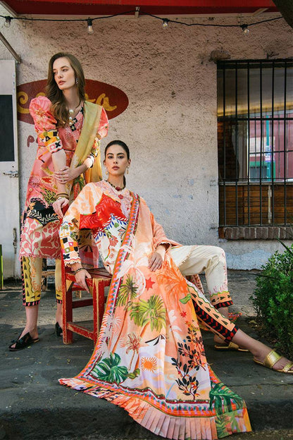 Mushq | La Dolce Hemline Prints 25 | Mulberry Tree by Maria Faisal - Registered Vendor of : Mushq - type : Ladies Clothes - 100% original wedding dresses