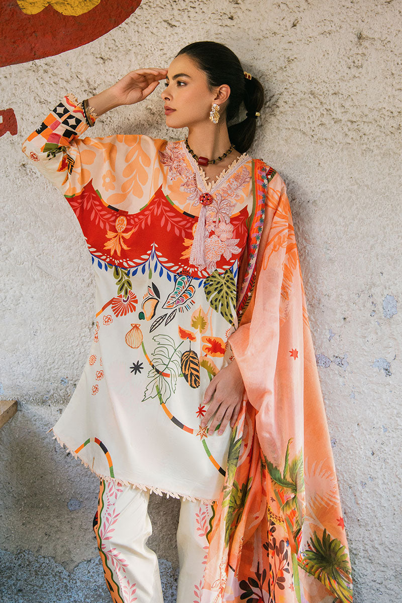 Mushq | La Dolce Hemline Prints 25 | Mulberry Tree - Ladies Clothes - Maria Faisal