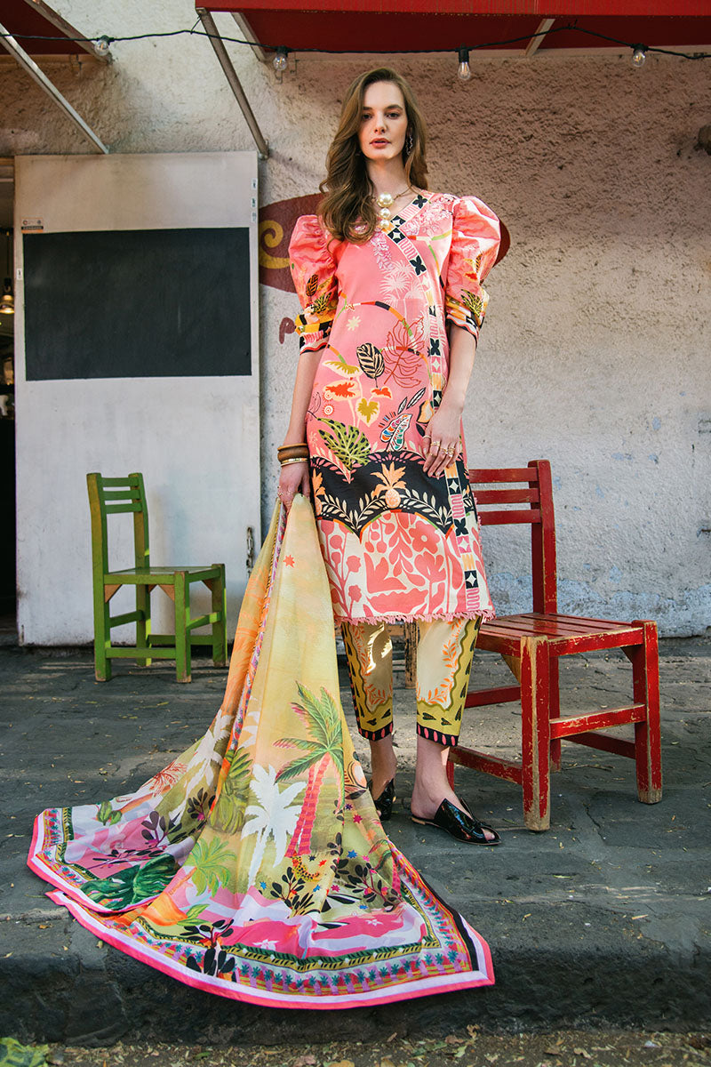 Mushq | La Dolce Hemline Prints 25 | Spring Avenue - Ladies Clothes - Maria Faisal