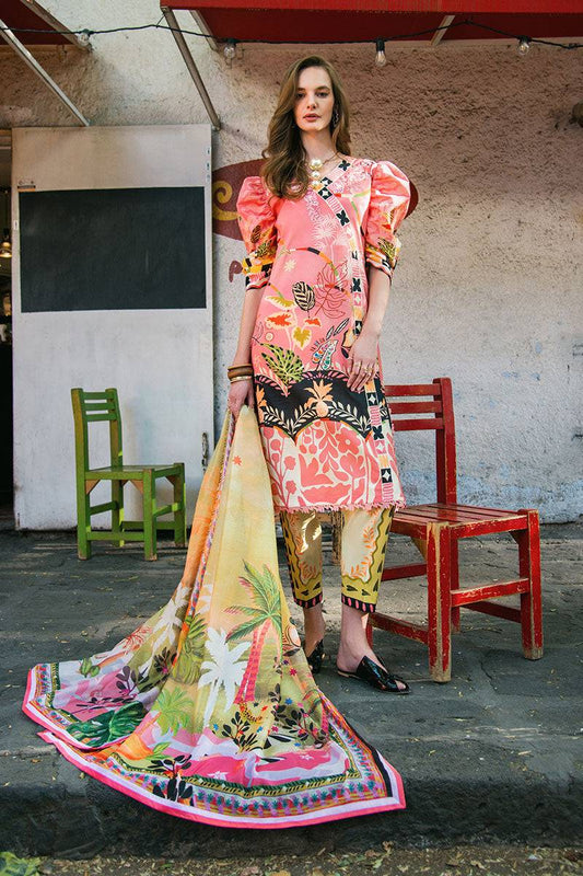 Mushq | La Dolce Hemline Prints 25 | Spring Avenue by Maria Faisal - Registered Vendor of : Mushq - type : Ladies Clothes - 100% original wedding dresses