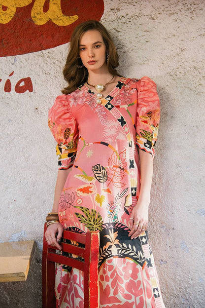 Mushq | La Dolce Hemline Prints 25 | Spring Avenue by Maria Faisal - Registered Vendor of : Mushq - type : Ladies Clothes - 100% original wedding dresses