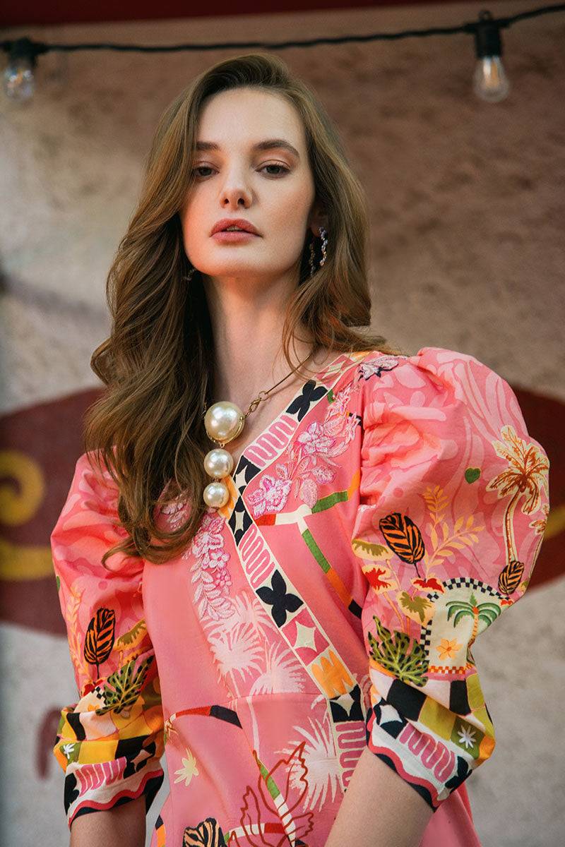 Mushq | La Dolce Hemline Prints 25 | Spring Avenue by Maria Faisal - Registered Vendor of : Mushq - type : Ladies Clothes - 100% original wedding dresses