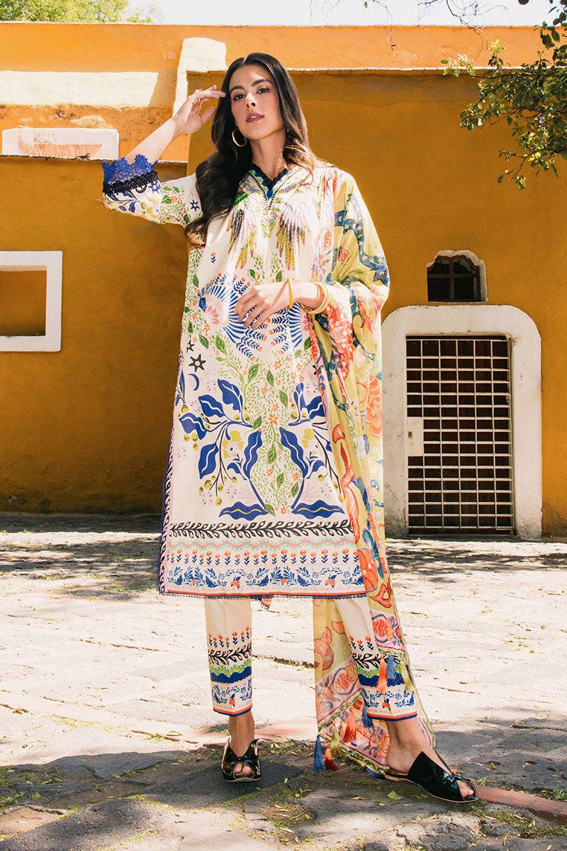 Mushq | La Dolce Hemline Prints 25 | Magnolias by Maria Faisal - Registered Vendor of : Mushq - type : Ladies Clothes - 100% original wedding dresses