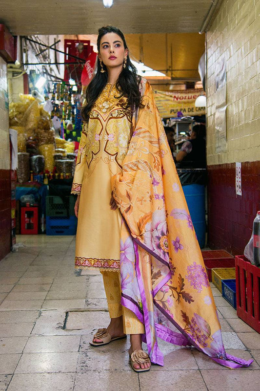 Mushq | La Dolce Hemline Prints 25 | Blossing Almond by Maria Faisal - Registered Vendor of : Mushq - type : Ladies Clothes - 100% original wedding dresses