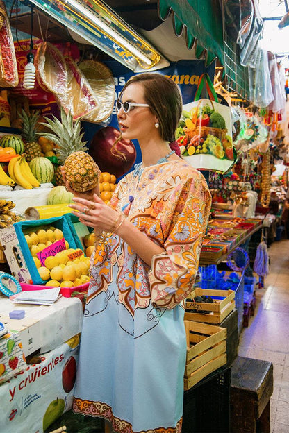 Mushq | La Dolce Hemline Prints 25 | Water Lily by Maria Faisal - Registered Vendor of : Mushq - type : Ladies Clothes - 100% original wedding dresses