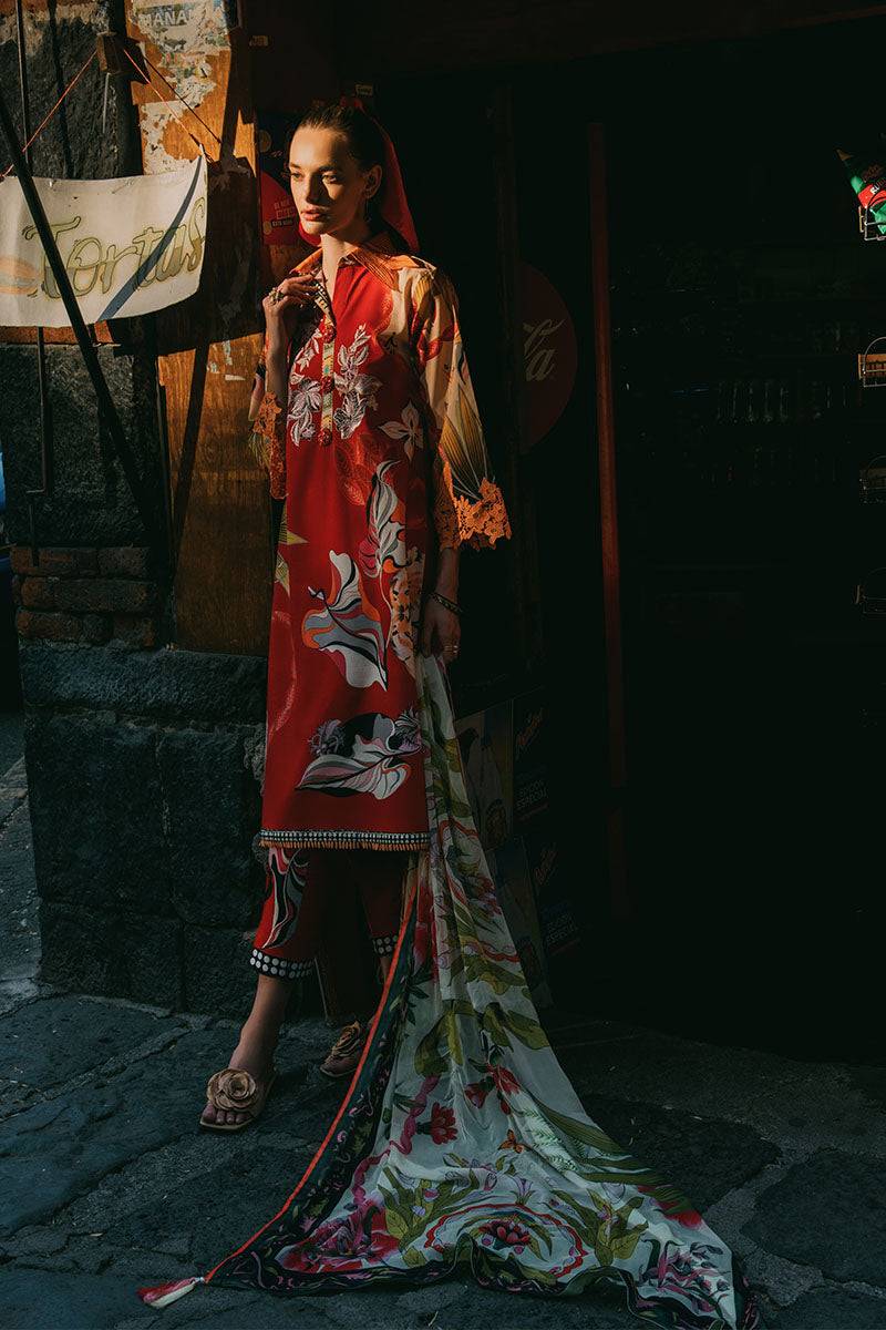 Mushq | La Dolce Hemline Prints 25 | Ride Vineyard by Maria Faisal - Registered Vendor of : Mushq - type : Ladies Clothes - 100% original wedding dresses