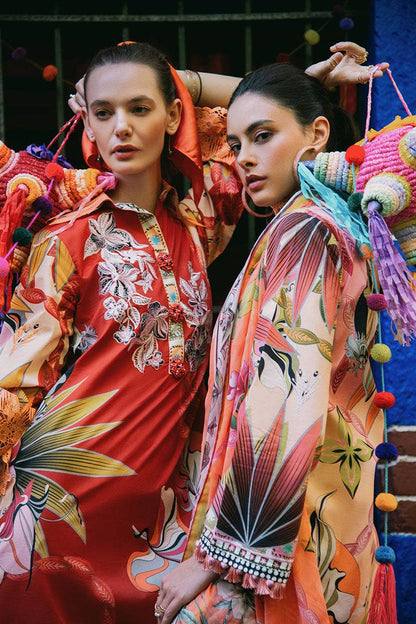 Mushq | La Dolce Hemline Prints 25 | Ride Vineyard by Maria Faisal - Registered Vendor of : Mushq - type : Ladies Clothes - 100% original wedding dresses