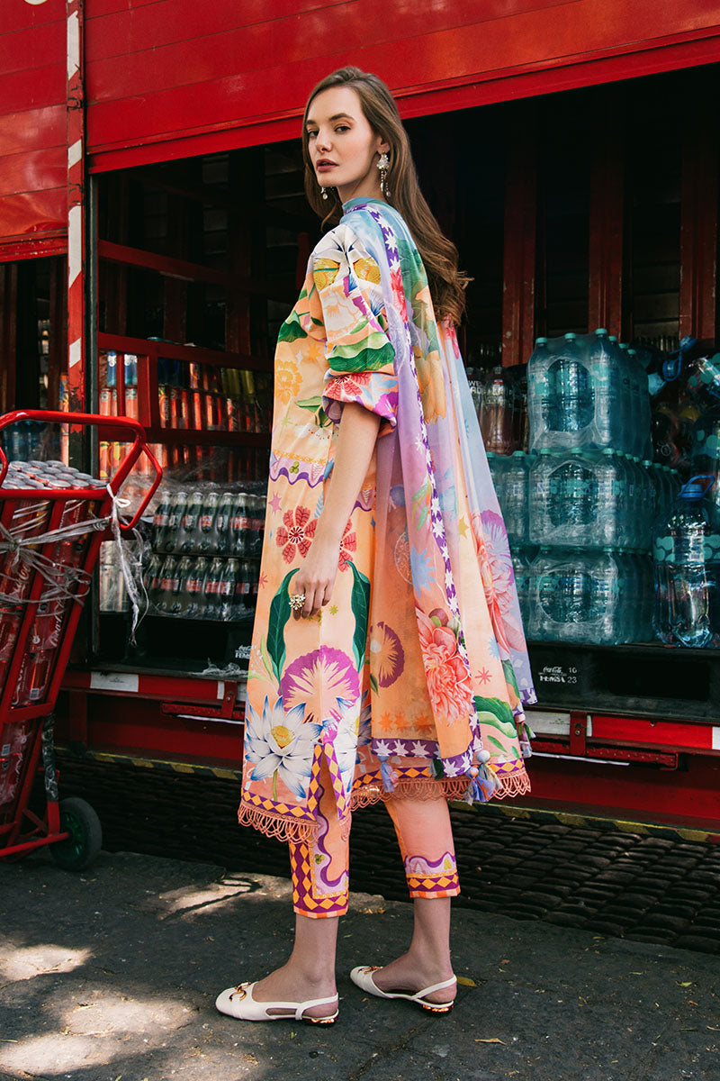 Mushq | La Dolce Hemline Prints 25 | Angels Song - Ladies Clothes - Maria Faisal