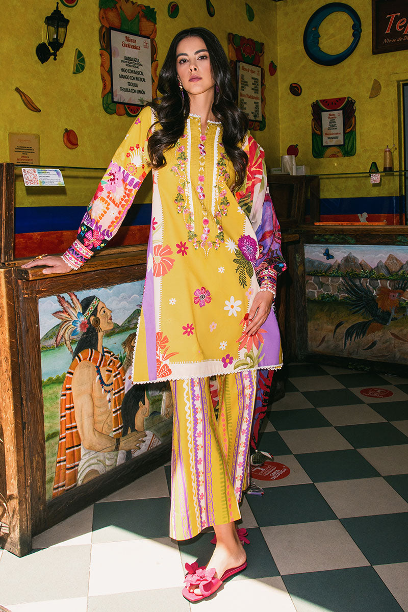 Mushq | La Dolce Hemline Prints 25 | The Dream - Ladies Clothes - Maria Faisal