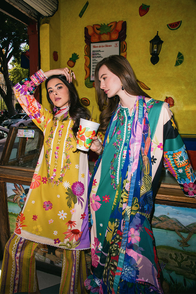 Mushq | La Dolce Hemline Prints 25 | The Dream - Ladies Clothes - Maria Faisal