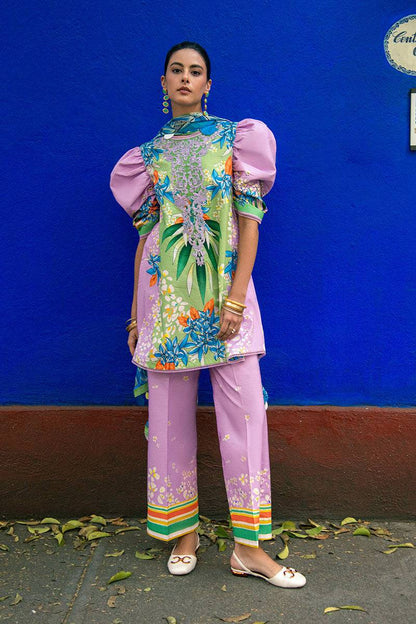 Mushq | La Dolce Hemline Prints 25 | Ecstasy by Maria Faisal - Registered Vendor of : Mushq - type : Ladies Clothes - 100% original wedding dresses