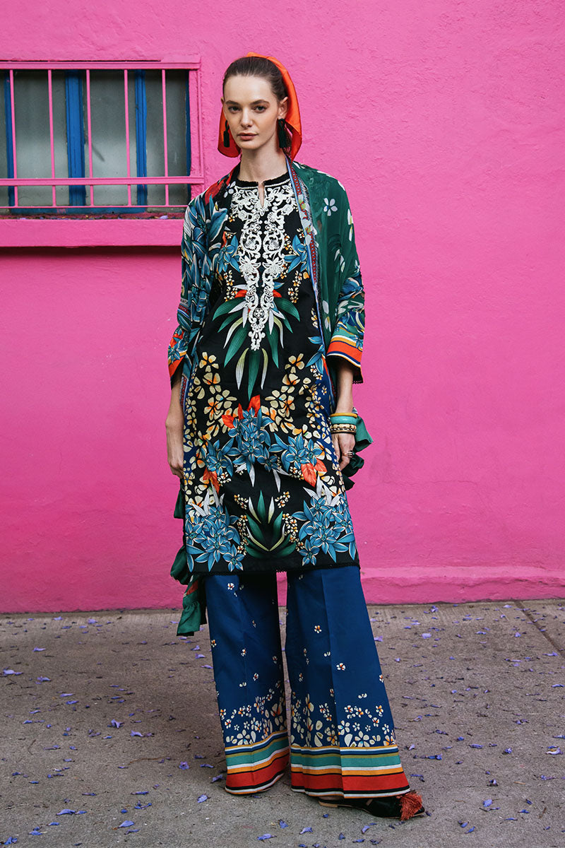 Mushq | La Dolce Hemline Prints 25 | Life of Irises - Ladies Clothes - Maria Faisal