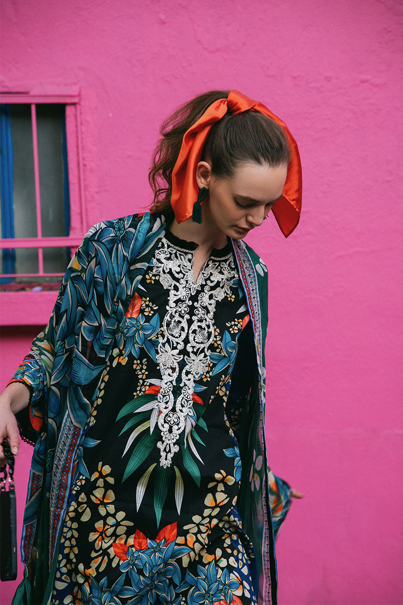 Mushq | La Dolce Hemline Prints 25 | Life of Irises - Ladies Clothes - Maria Faisal