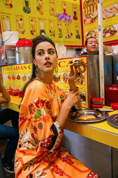 Mushq | La Dolce Hemline Prints 25 | Doves of Garden by Maria Faisal - Registered Vendor of : Mushq - type : Ladies Clothes - 100% original wedding dresses