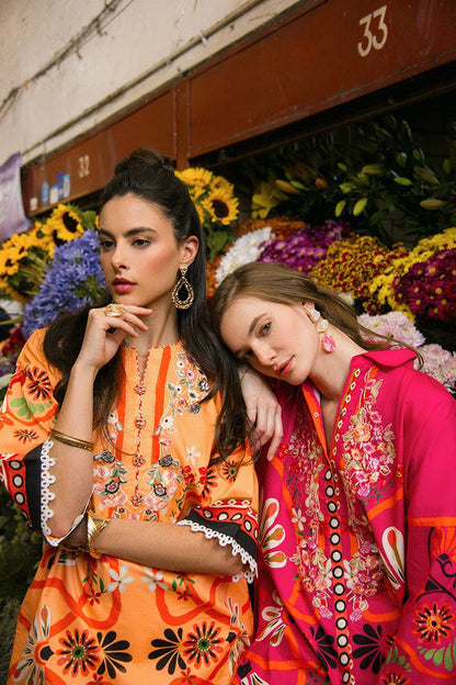 Mushq | La Dolce Hemline Prints 25 | Doves of Garden by Maria Faisal - Registered Vendor of : Mushq - type : Ladies Clothes - 100% original wedding dresses