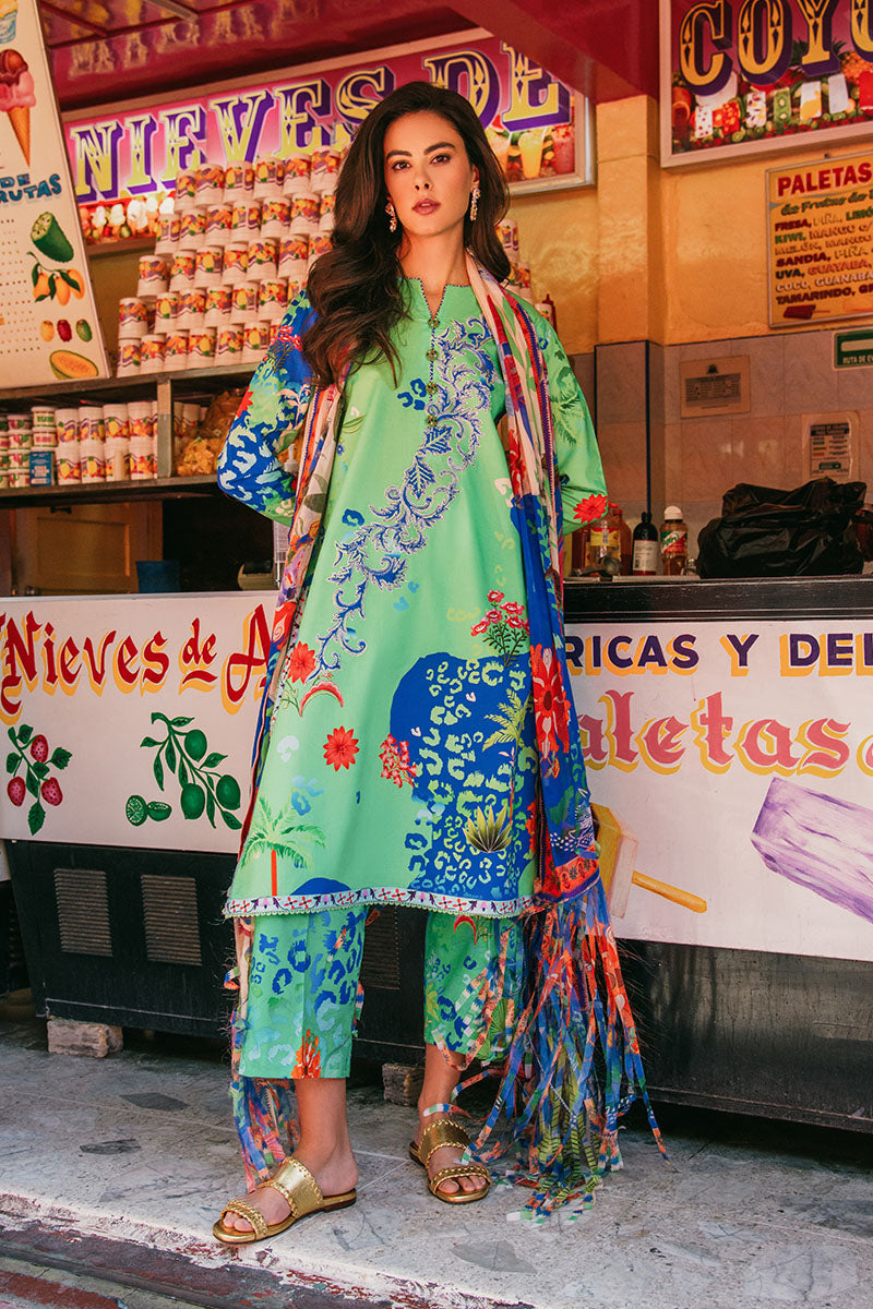 Mushq | La Dolce Hemline Prints 25 | Living Heart - Ladies Clothes - Maria Faisal
