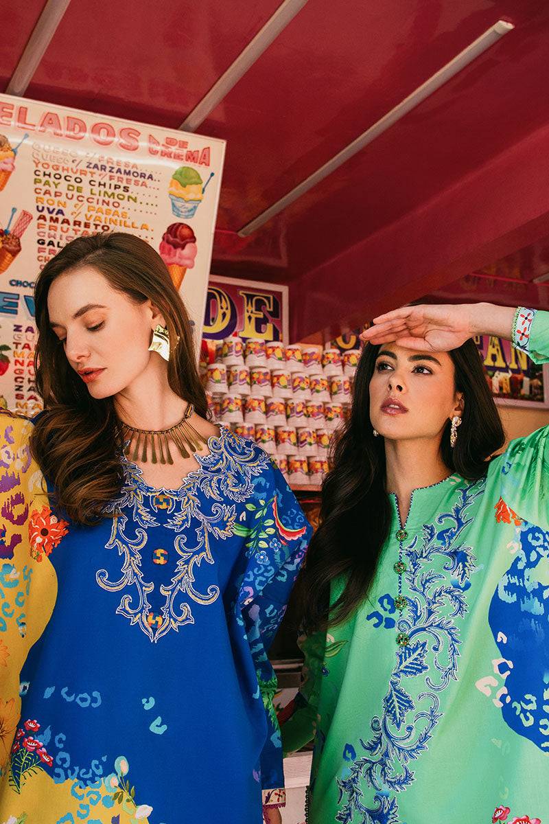 Mushq | La Dolce Hemline Prints 25 | Living Heart by Maria Faisal - Registered Vendor of : Mushq - type : Ladies Clothes - 100% original wedding dresses