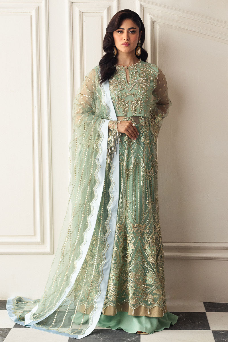 Mushq | Hemline Aura Debut Wedding Formals | PISTACHIO - Wedding Dress - Maria Faisal