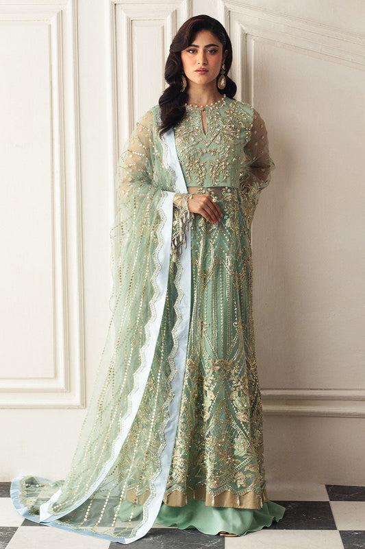 Mushq | Hemline Aura Debut Wedding Formals | PISTACHIO - Wedding Dress - Maria Faisal