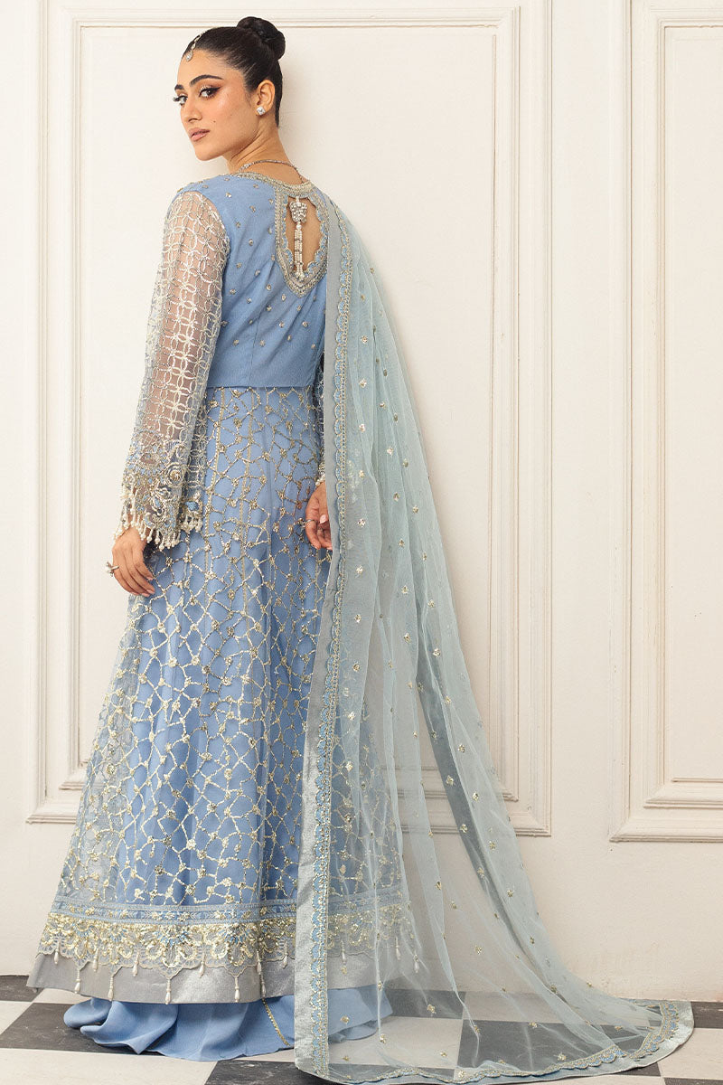 Mushq | Hemline Aura Debut Wedding Formals | PERIWINKLE - Wedding Dress - Maria Faisal