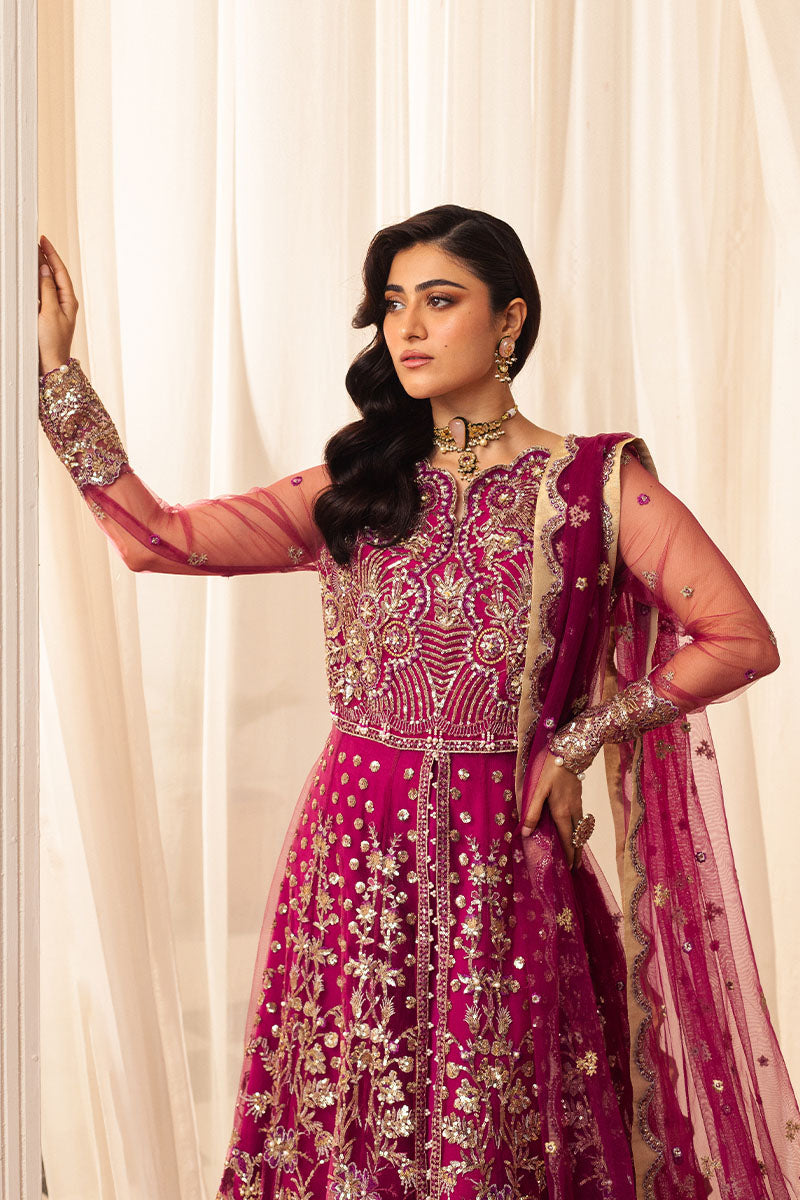 Mushq | Hemline Aura Debut Wedding Formals | FUCHSIA - Wedding Dress - Maria Faisal