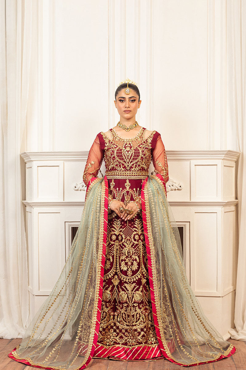 Mushq | Hemline Aura Debut Wedding Formals | SCARLET - Wedding Dress - Maria Faisal