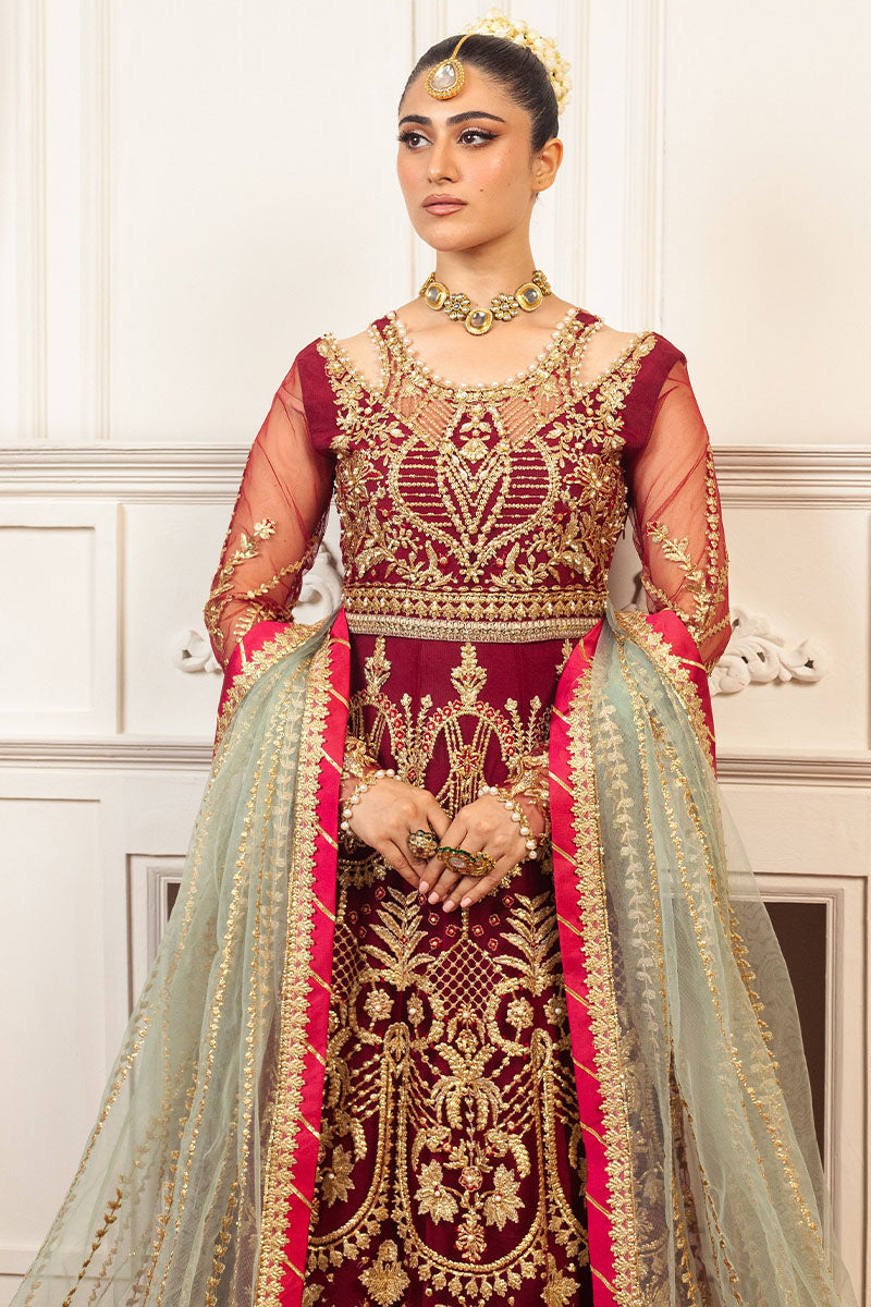 Mushq | Hemline Aura Debut Wedding Formals | SCARLET - Wedding Dress - Maria Faisal