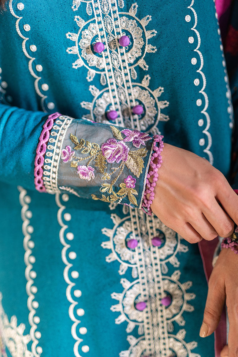 Mushq | Symphony Karandi Collection | SPICED MAPLE - Designer Dress with Intricate embroidery and embellishments. Shop elegent wedding dress at Maria Faisal.