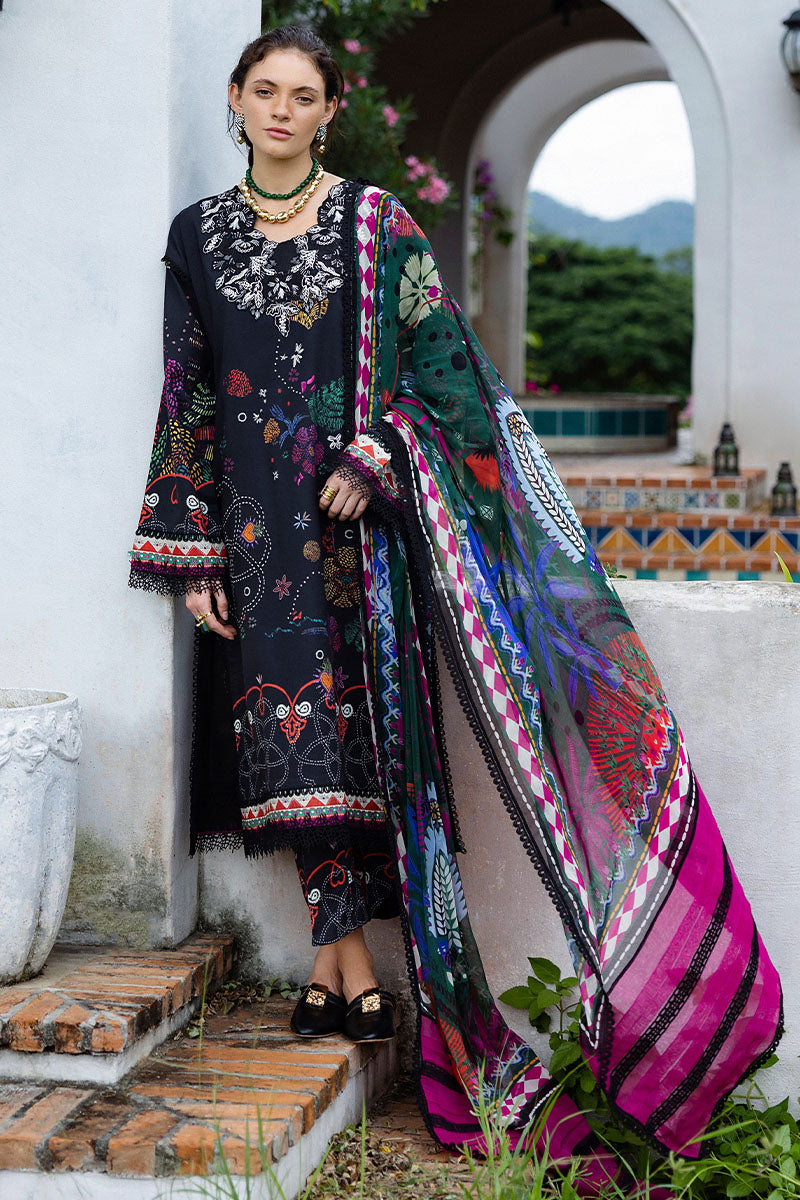 Mushq | Mirasol Printed Cambric | Medi Noche - Ladies Clothes - Maria Faisal