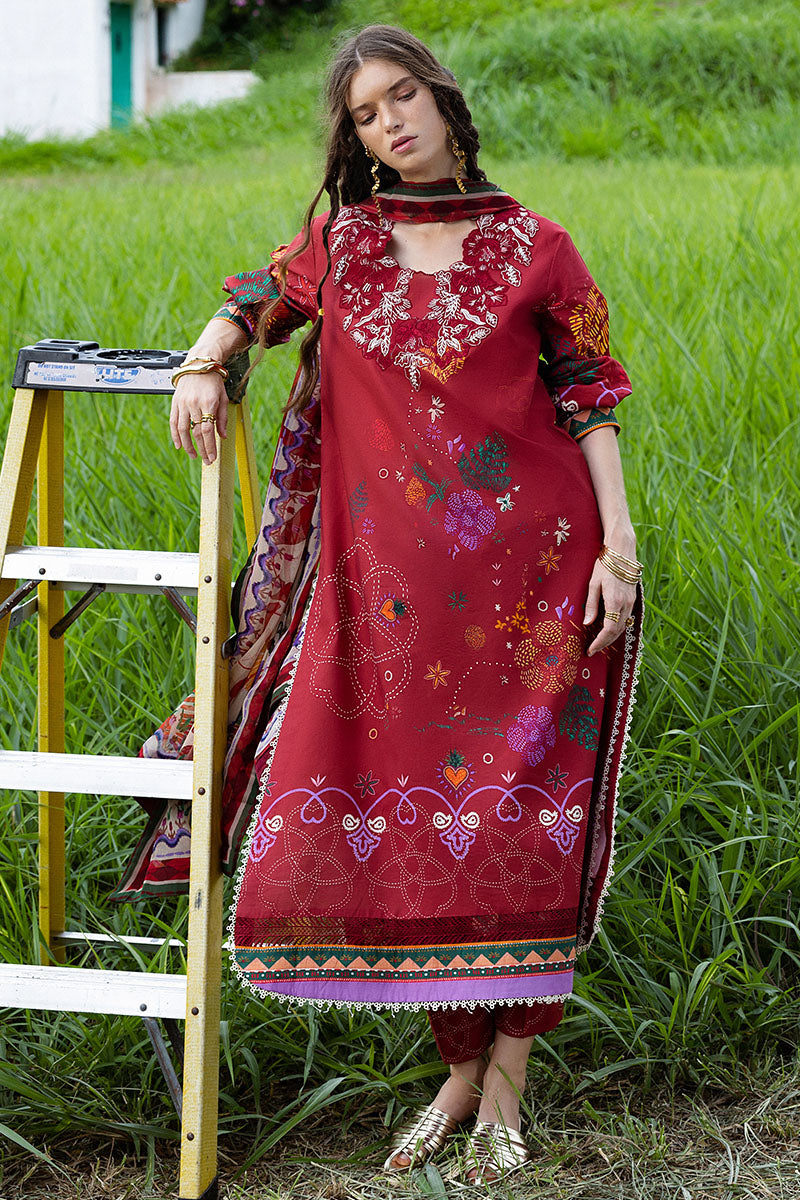 Mushq | Mirasol Printed Cambric | Amber Bosque - Ladies Clothes - Maria Faisal