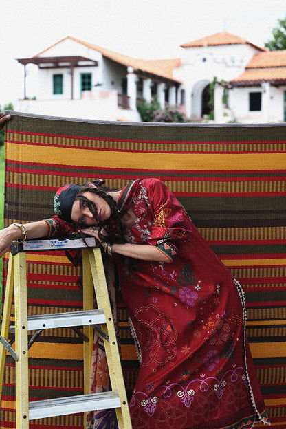 Mushq | Mirasol Printed Cambric | Amber Bosque - Ladies Clothes - Maria Faisal