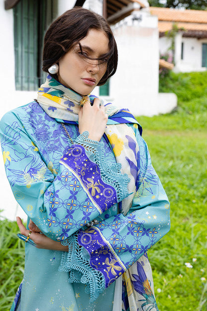 Mushq | Mirasol Printed Cambric | Mar Azul - Ladies Clothes - Maria Faisal