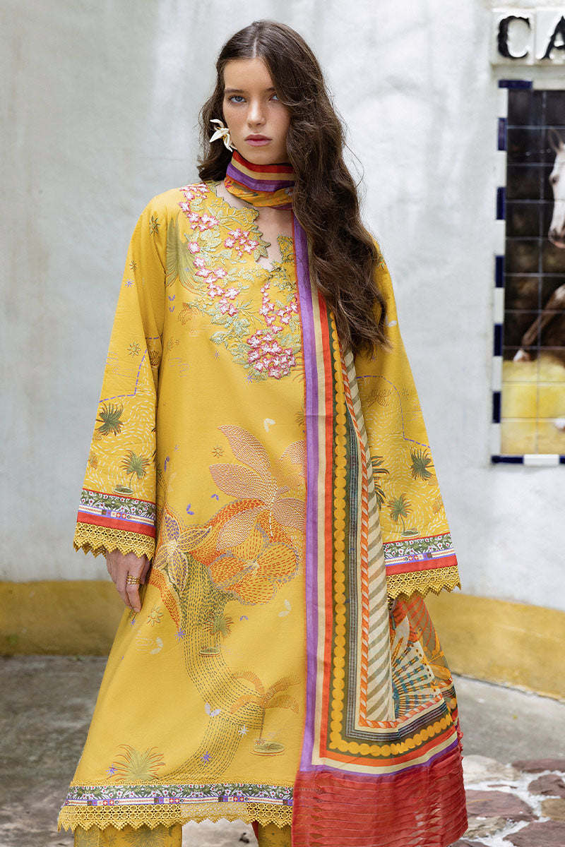 Mushq | Mirasol Printed Cambric | Sol Arena - Ladies Clothes - Maria Faisal