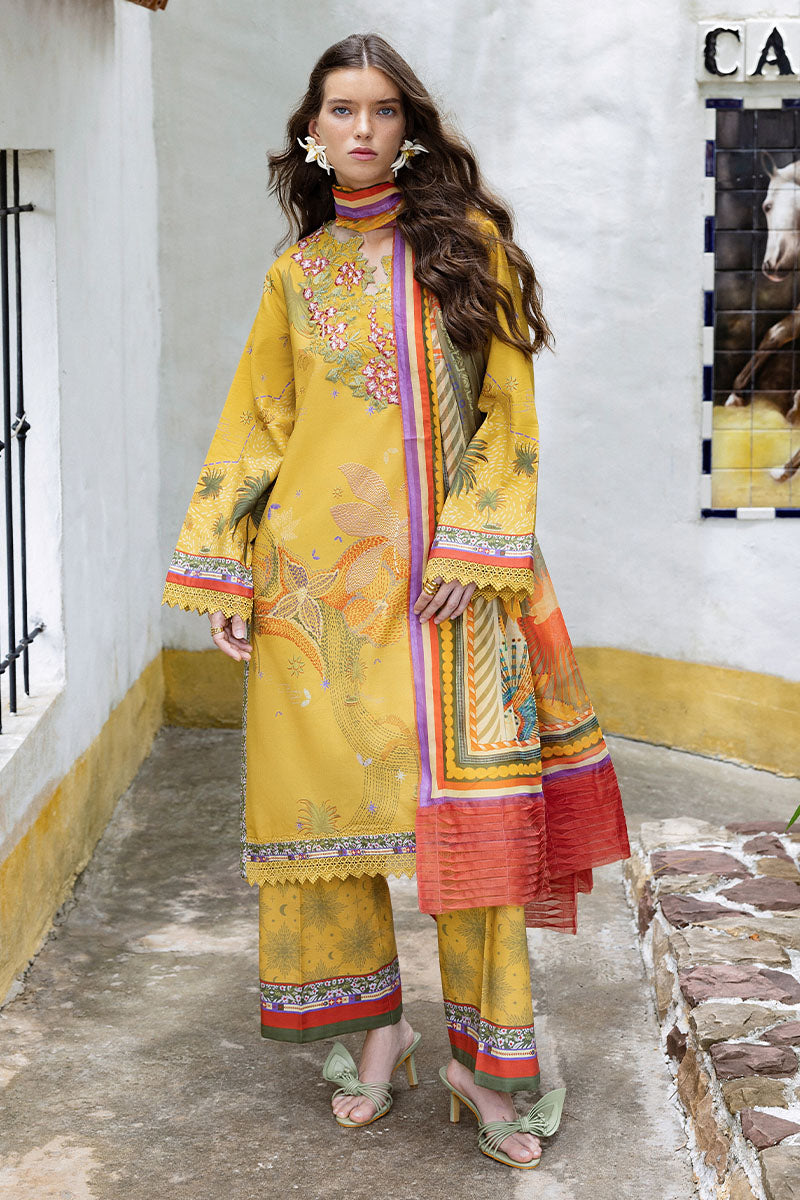Mushq | Mirasol Printed Cambric | Sol Arena - Ladies Clothes - Maria Faisal