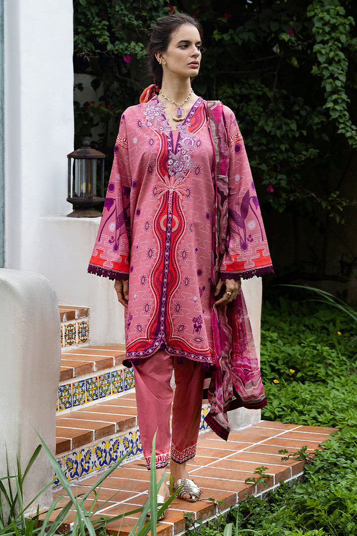 Mushq | Mirasol Printed Cambric | Coral Mar - Ladies Clothes - Maria Faisal