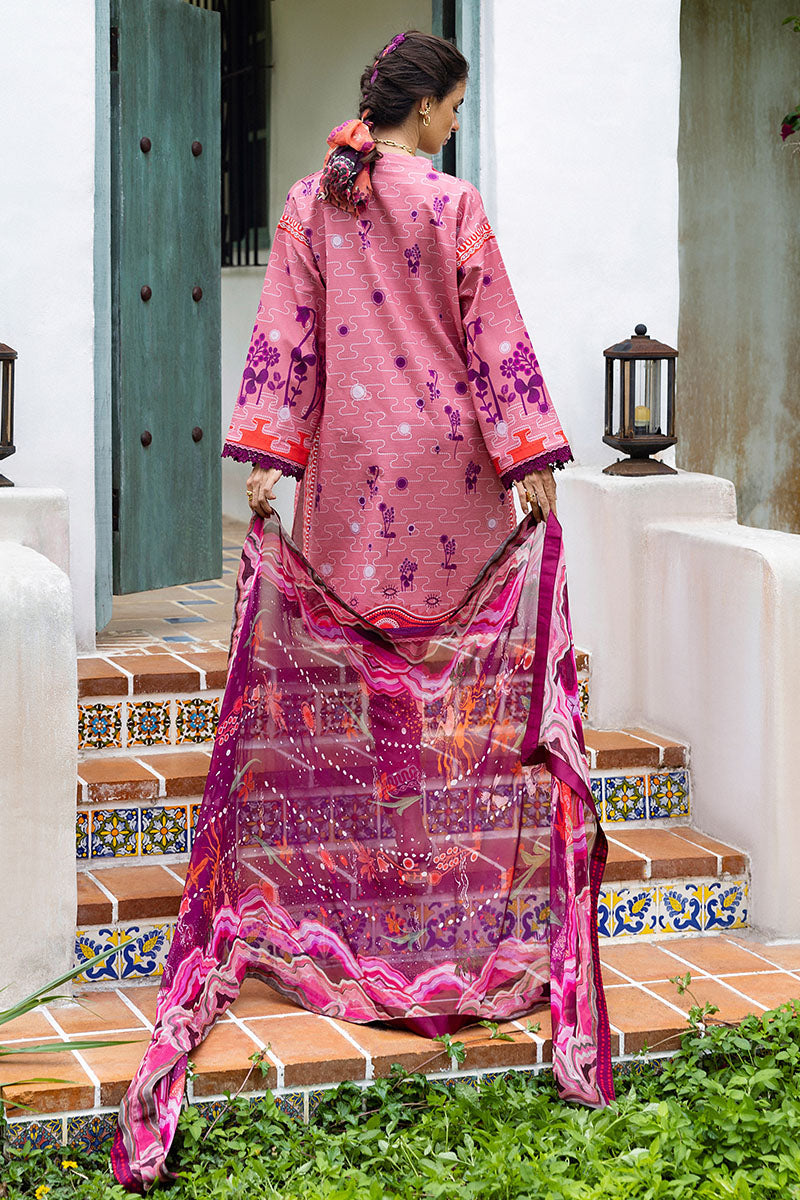 Mushq | Mirasol Printed Cambric | Coral Mar - Ladies Clothes - Maria Faisal