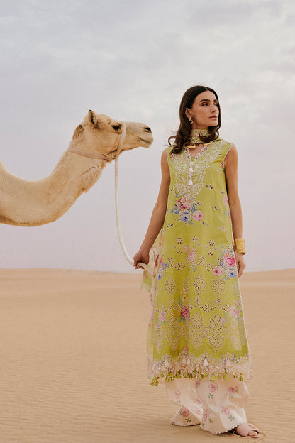 Saira Rizwan | Luxury Lawn 26 | NAVA-SRL26-08 - Dress - available at Maria Faisal in UK and USA.