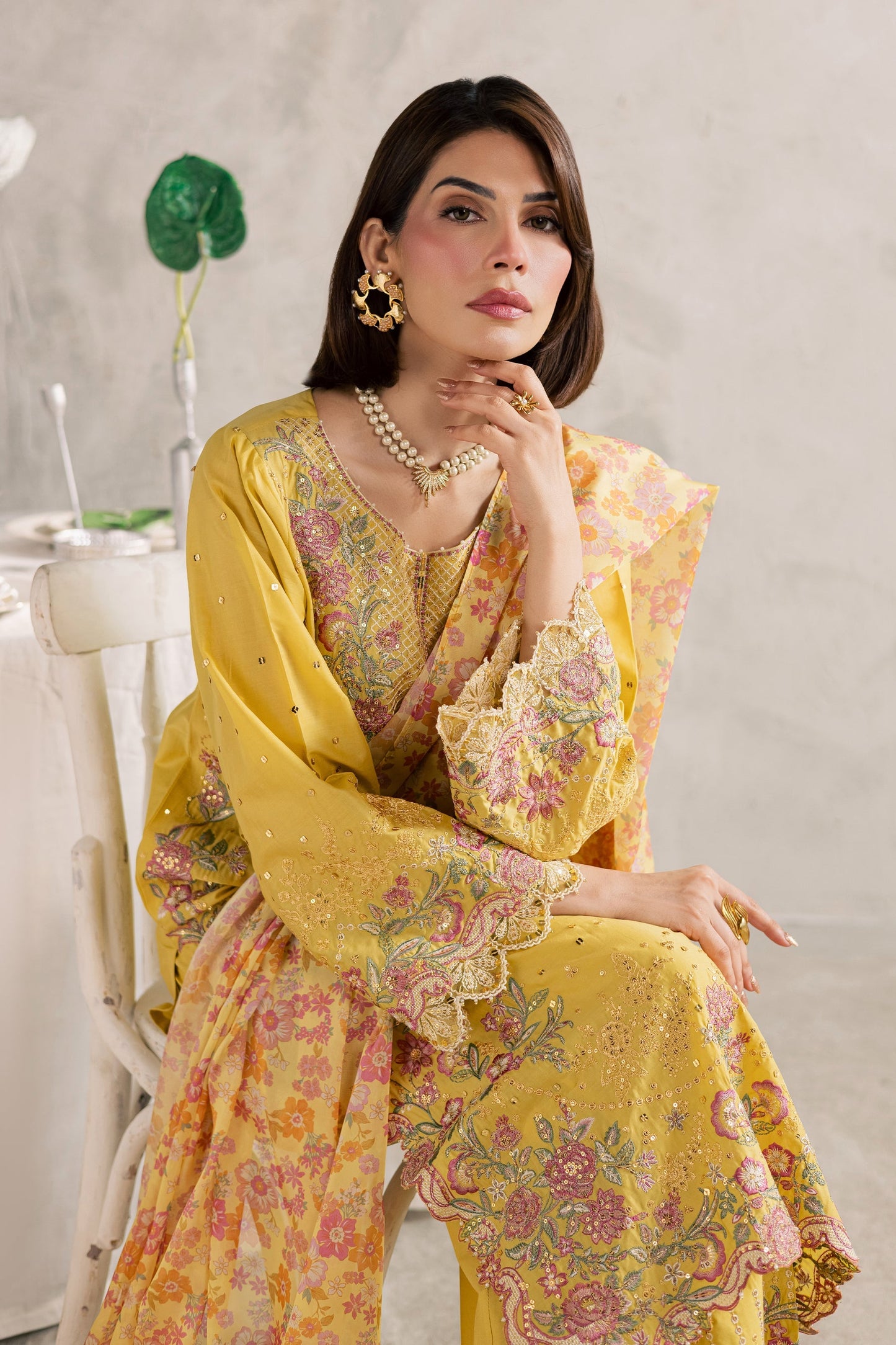 Batik | Festive Eid 26 | Her Soul - Luxury Dress - available at Maria Faisal in UK and USA.