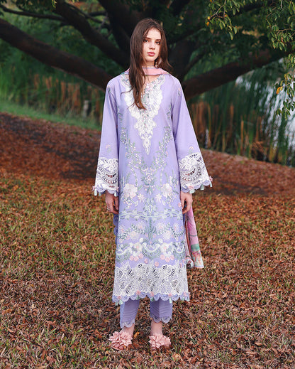 Mushq | The Secret Garden Lawn | Hidden Dahlia - Luxury Dress - available at Maria Faisal in UK and USA.
