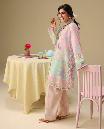 Mushq | Soleil Prints | Honey Petal - Luxury Dress - available at Maria Faisal in UK and USA.