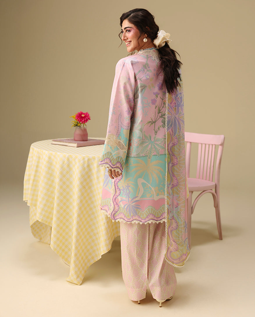 Mushq | Soleil Prints | Honey Petal - Luxury Dress - available at Maria Faisal in UK and USA.