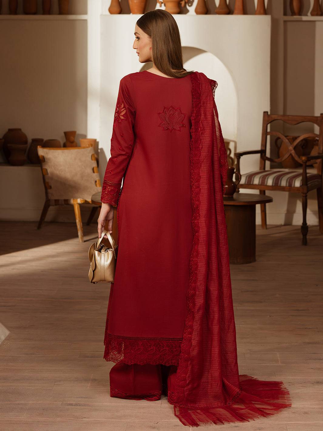 Mahnur | Florence Luxury Lawn 25 | HOORAIN by Maria Faisal - Registered Vendor of : Mahnur - type : Ladies Clothes - 100% original wedding dresses