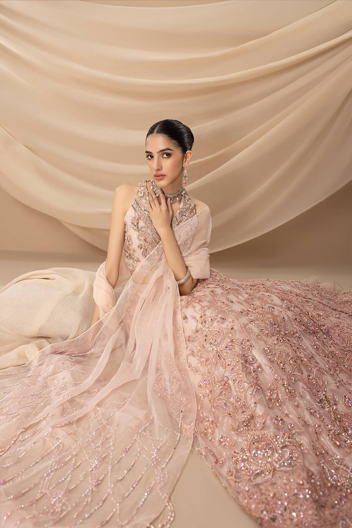 Nilofer Shahid | Shama e Mehfil | Husn e Jahaan - Bridal Dress - available at Maria Faisal in UK and USA.