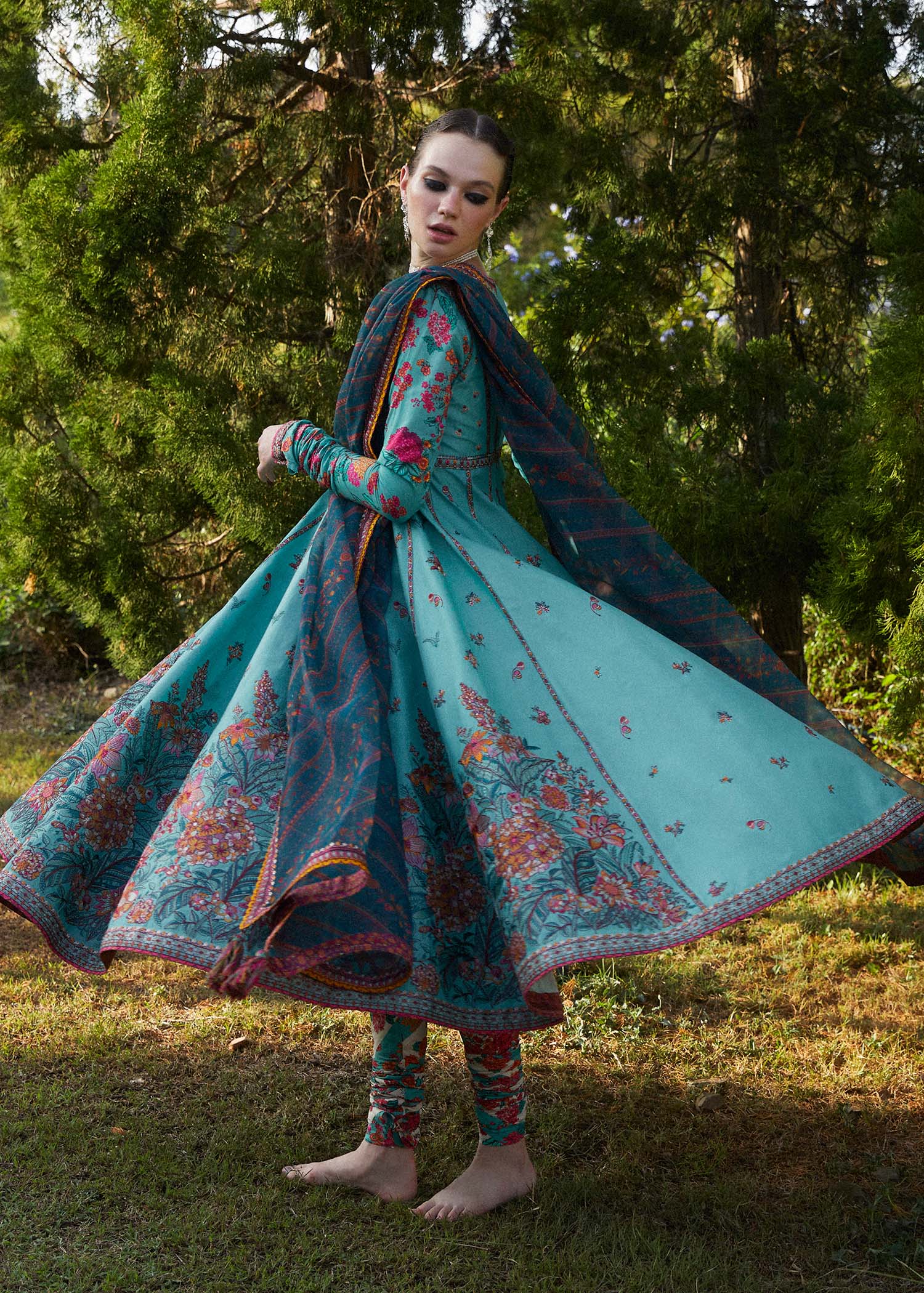 Hussain Rehar | Zaiba-Eid Lawn Collection24 | Jheel - Waniyas