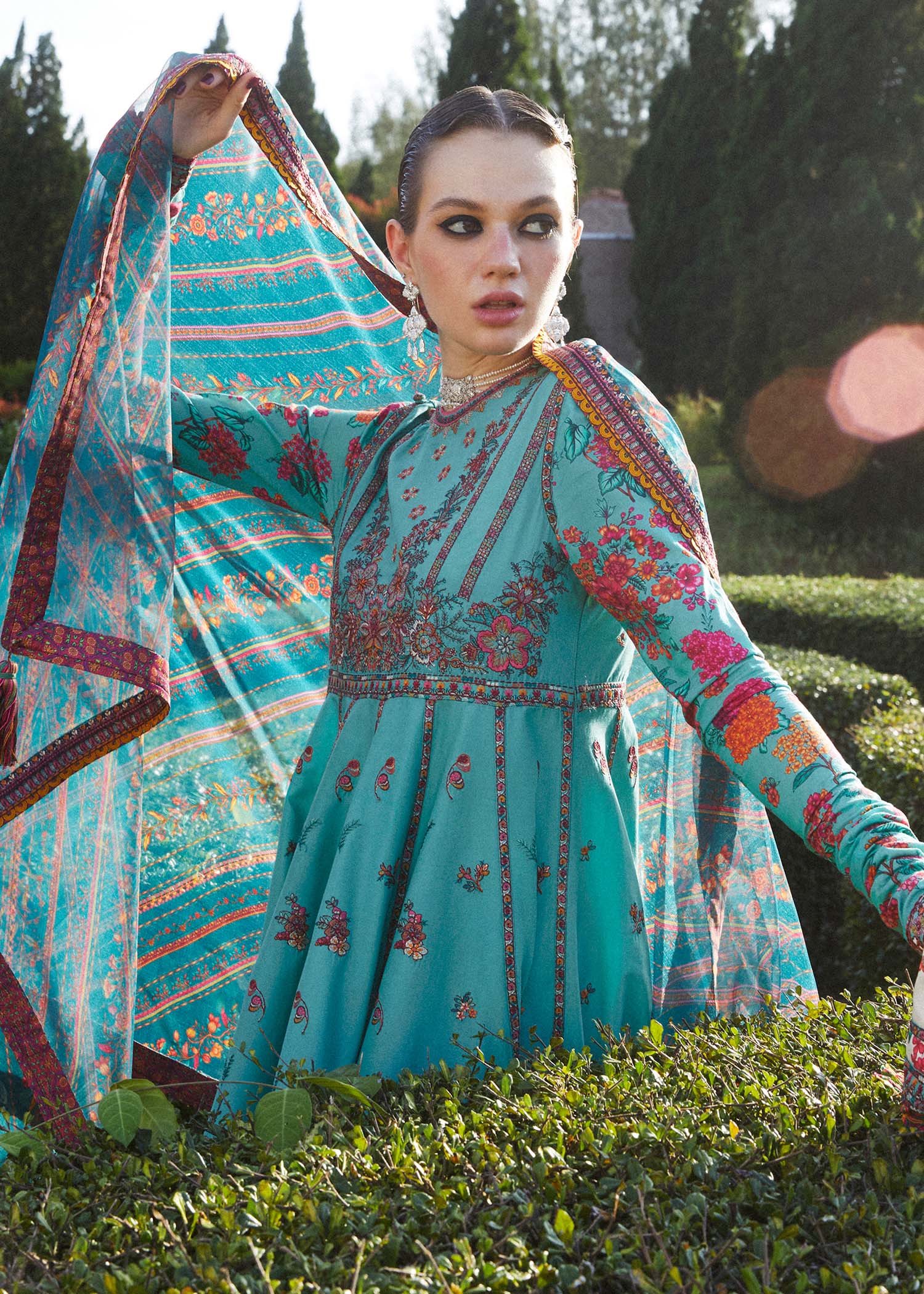 Hussain Rehar | Zaiba-Eid Lawn Collection24 | Jheel - Waniyas