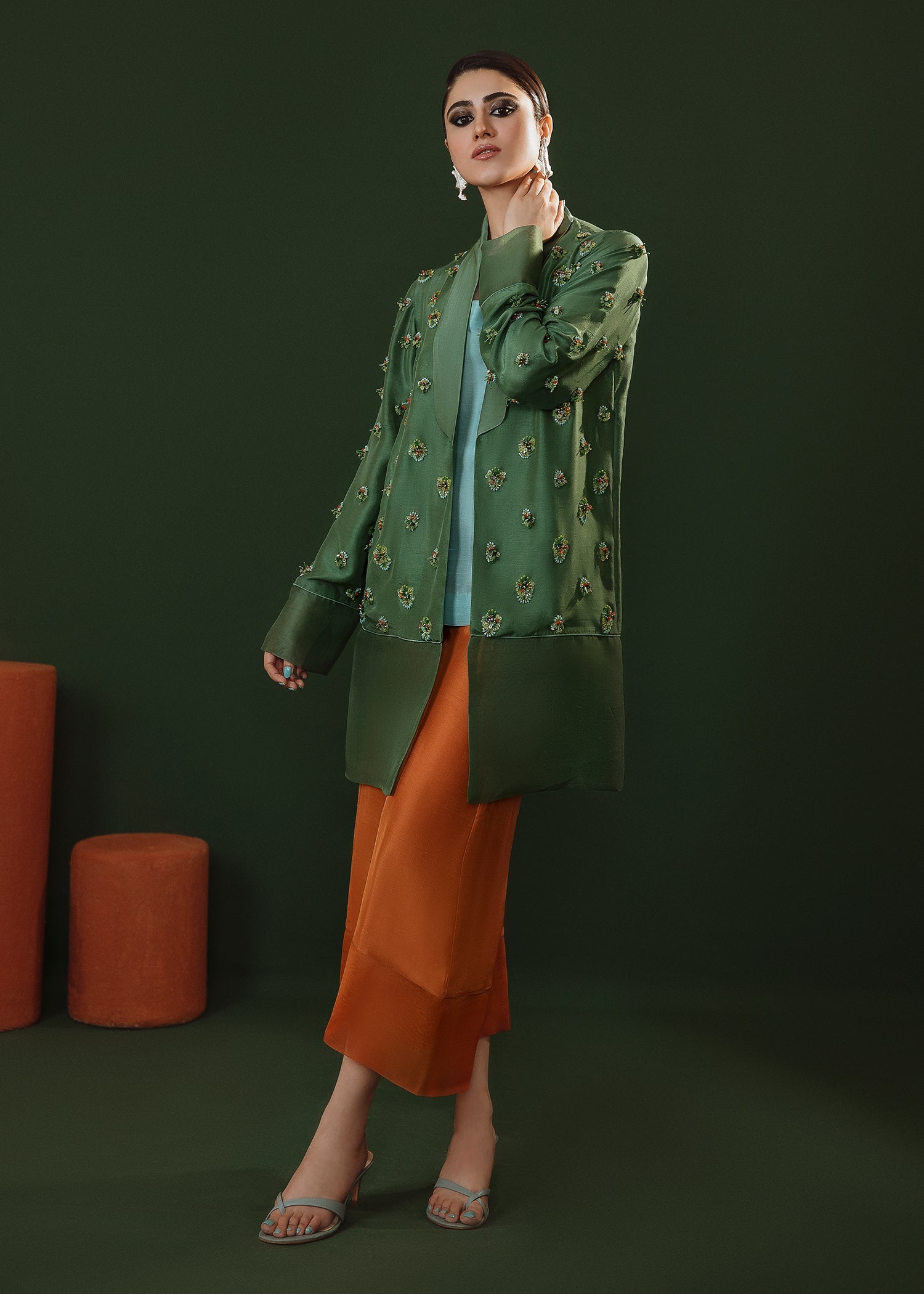 Hussain Rehar | Basic Not Basic |  Wild poppy - Ladies Clothes - Maria Faisal