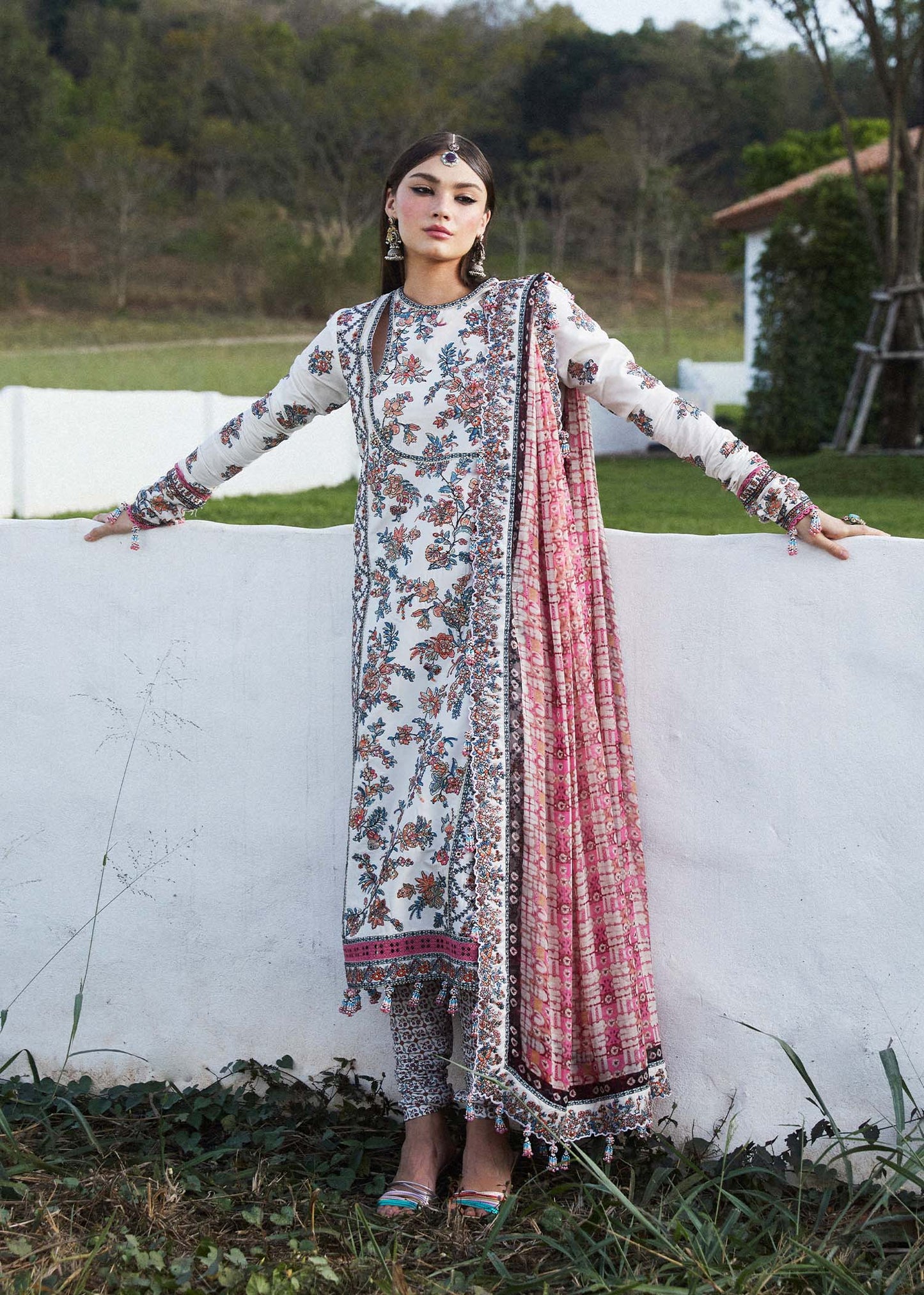 Hussain Rehar | Eid Luxury Lawn SS/24 | Elara - Waniyas